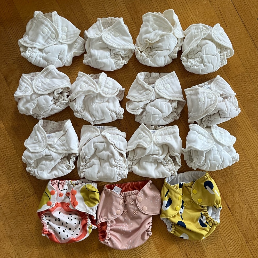 Esembly Baby Cloth Diapers (12 inners + 3 outers)